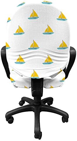 Ambesonne Sailboat Office Chair Slipcover Modern Design
