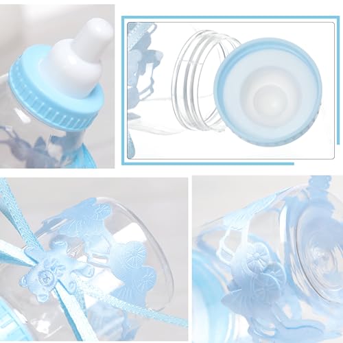 24 Pcs Reusable Candy Bottles with Bear for Baby Shower