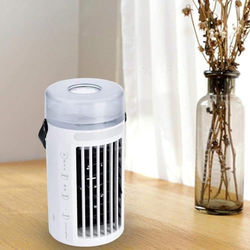 Mini Air Conditioner Fan with USB Power and Night Light
