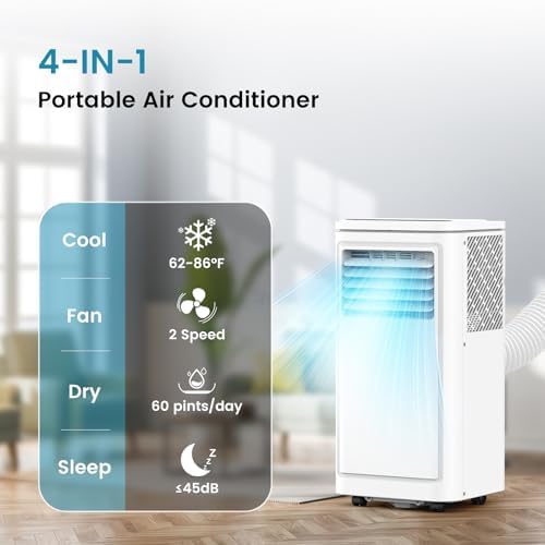 COWSAR 10000BTU Portable AC Unit for 450 SqFt Cooling