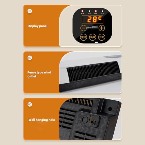 GOWENIC Electric Wall Heater with Remote Control