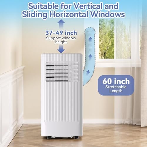 KOKEBREN 10000 BTU Portable Air Conditioner with Cooling Dry and Fan Functions
