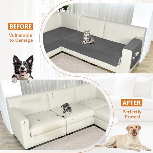 Waterproof Corner Sectional Couch Covers for Dogs