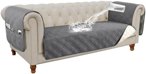 HVERSAILTEX Waterproof Sofa Cover for 3 Cushion Couch