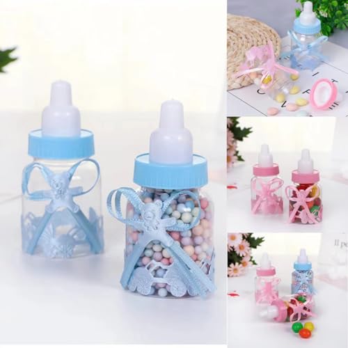 24 Pcs Reusable Candy Bottles with Bear for Baby Shower