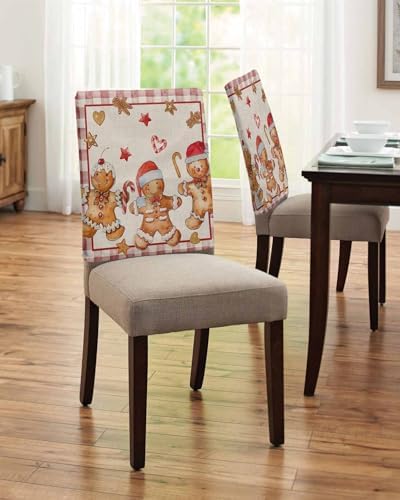 4 Pcs Christmas Chair Back Covers Set
