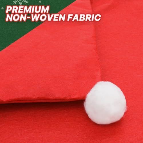 MoNiBloom 4-Piece Christmas Chair Covers Red Non-Woven