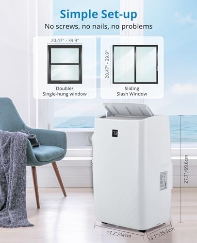 ACONEE FD14K 14000 BTU Portable Air Conditioner Unit White