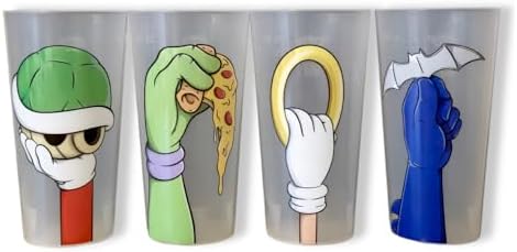ReV Pop Culture Party Cups Set of 4 12oz