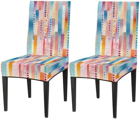 Tavisto Vibrant Skyline Canvas Chair Covers Set of 6 1
