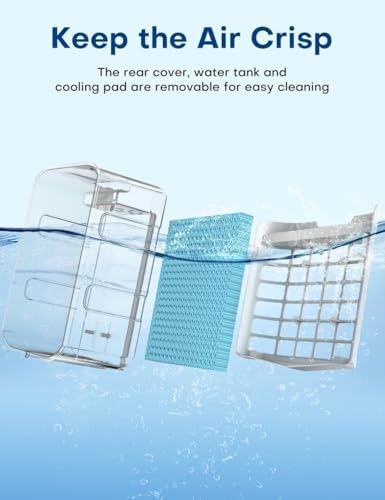 CENSTECH Windowless Evaporative Cooler with 4 Modes and 3 Speeds 1