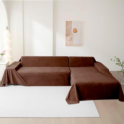 MEETSKY Couch Cover 91 x 134 Chocolate