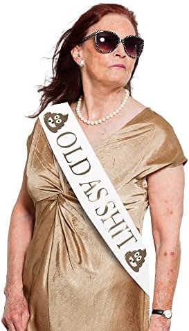Hilarious Retirement Birthday Foil Sash with Metal Pin