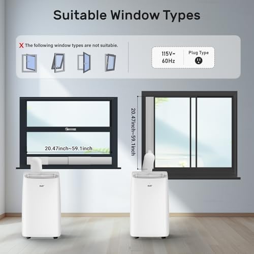 DuraComfort 10000 BTU Portable AC with Window Kit