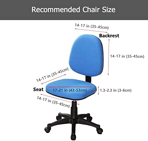 Melaluxe Computer Office Chair Covers - Protective Stretchable Universal Slipcover for Rotating Chairs