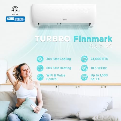 TURBRO 24000 BTU Ductless Mini Split AC with Heat Pump 1