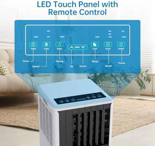 Dainslef 8000 BTU Portable AC with Remote Control