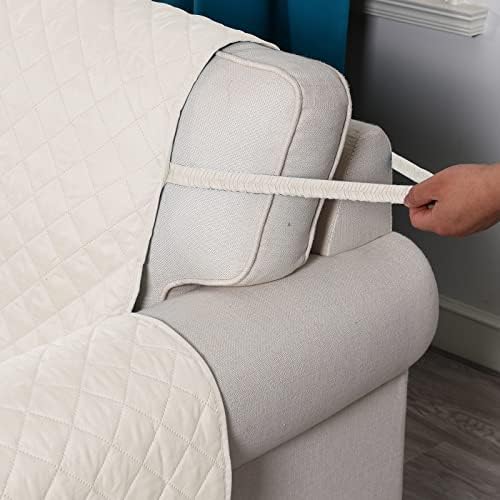 Waterproof Sectional Sofa Cover with Elastic Straps