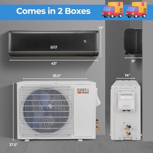 COSTWAY 24000 BTU WiFi Mini Split AC Unit with Heat Pump