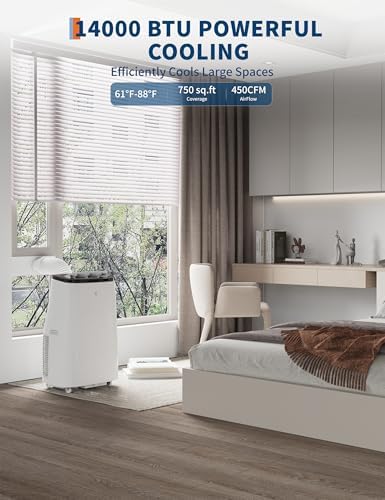 GarveeTech 14000 BTU Portable Air Conditioner 3-in-1 1