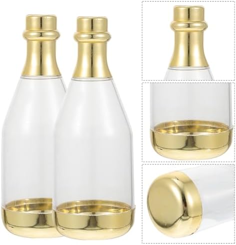 20pcs Gold Mini Bottle Candy Wedding Favor Box