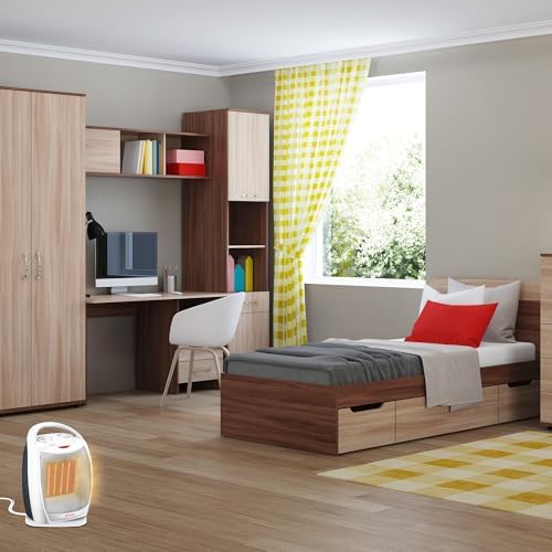 Aiwa Oscillating Heater with Handle 3 Heat Settings Overheat Protection