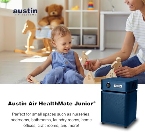 Austin Air HealthMate Junior Air Purifier Midnight Blue