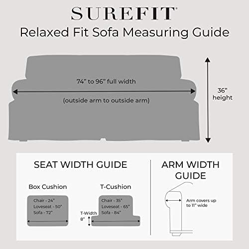 SureFit Home Dcor Soft Suede Sofa Slipcover in Chocolate