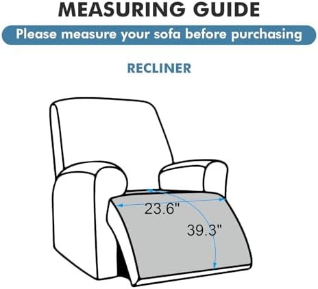 Genina Waterproof Recliner Chair Cover for Pets and Kids