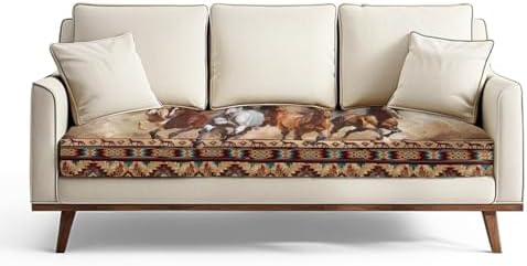 Aztec Horse Print Sofa Slipcover Removable and Washable