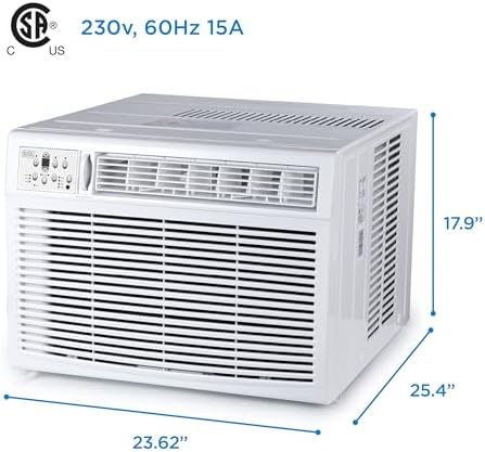 BLACKDECKER 18000 BTU Window Air Conditioner Unit White