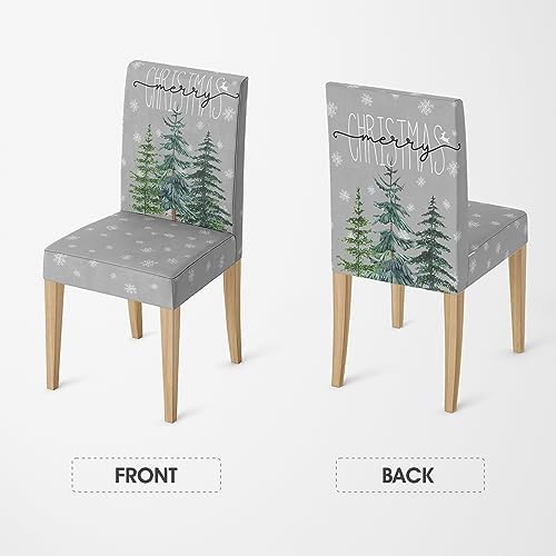 Horaldaily 4PCS Christmas Dining Chair Covers 1