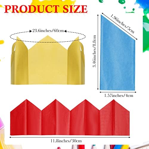 Fainne 100 Pack Christmas Cracker Hats for DIY Crafts