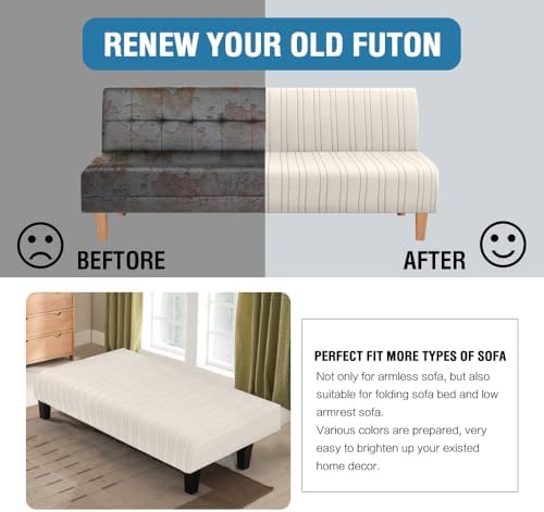 HVERSAILTEX Stretch Futon Slipcover with Elastic Bottom