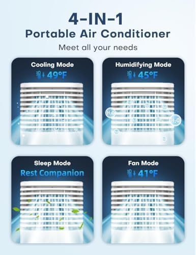 CENSTECH Windowless Evaporative Cooler with 4 Modes and 3 Speeds 1