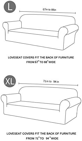 ERNZI Sofa Slip Covers with Stretch Design
