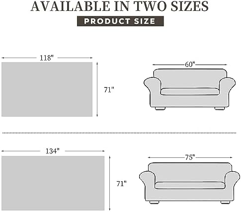 Foreate Water-Resistant Sofa Cover Blanket 71x134 Cream