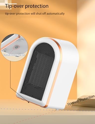 Efficient PTC Ceramic Space Heater with 2 Modes - 800W1200W Green