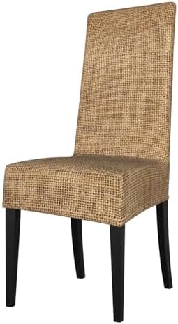 Soft Polyester Burlap Chair Slipcovers for Dining Room