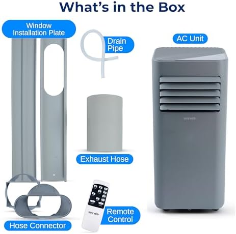 SereneLife 8000 BTU Portable AC Unit for Bedroom