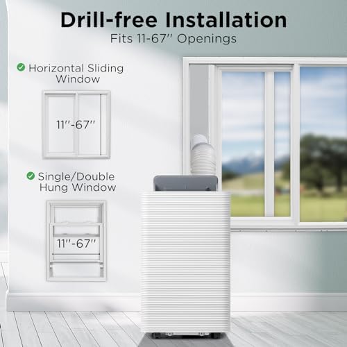 TURBRO Finnmark 14000 BTU Portable AC Heater with Dehumidifier