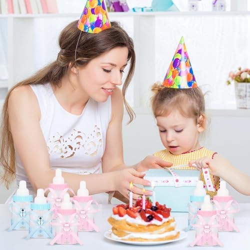 LASLU 24pcs Feeder Style Candy Bottle Baby Shower Favors