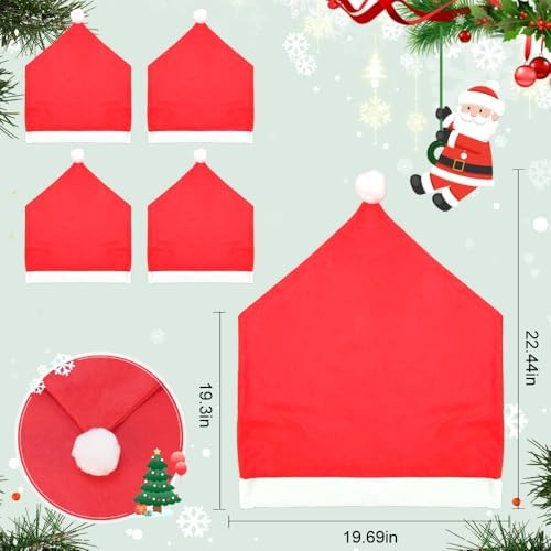 Lanfixilly Christmas Chair Covers Set of 4