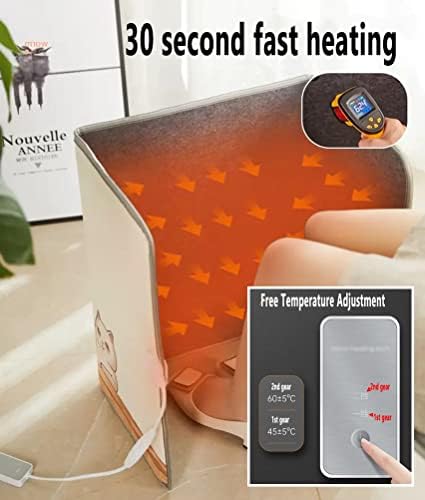 Folding Under-Table Space Heater for Foot Warmth