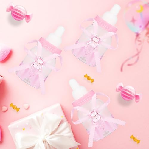 LASLU 24pcs Feeder Style Candy Bottle Baby Shower Favors