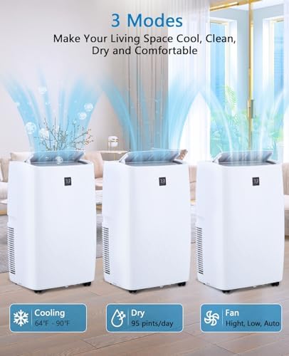 ACONEE FD14K 14000 BTU Portable Air Conditioner Unit White