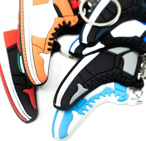 Retro Sneaker Keychains Pack of 10 for Kids