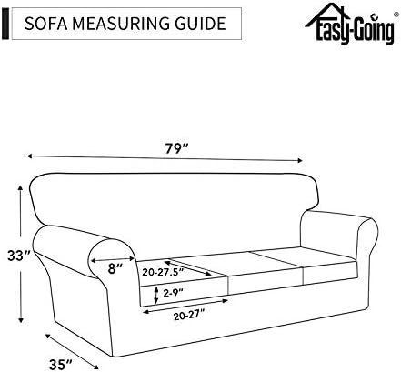 Easy-Going 4-Piece Stretch Soft Sofa Cover for Dogs and Kids