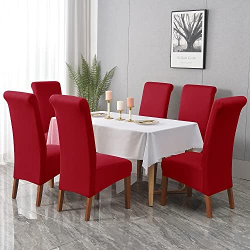 Oversized Christmas Chair Cover High Back 4PCS