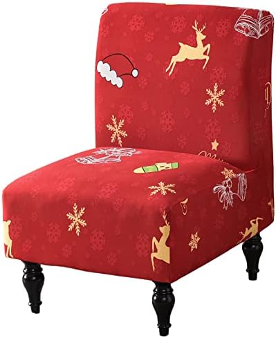 Armless Accent Chair Cover Slipcover Stretch Fit for Living Room Hotel